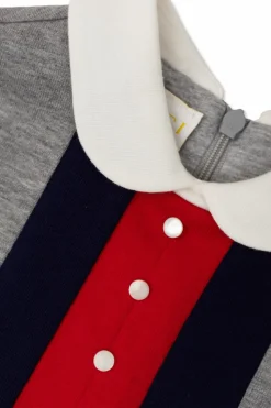 Gucci Kids SZARY Bawełniana sukienka