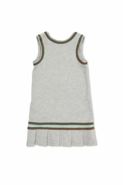 Gucci Kids SZARY Bawełniana sukienka