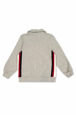 Gucci Kids SZARY Bluza z kołnierzem