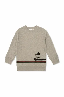 Gucci Kids SZARY Bluza z nadrukiem