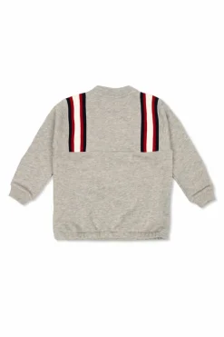 Gucci Kids SZARY Bluza z dekoltem zapinanym na zamek