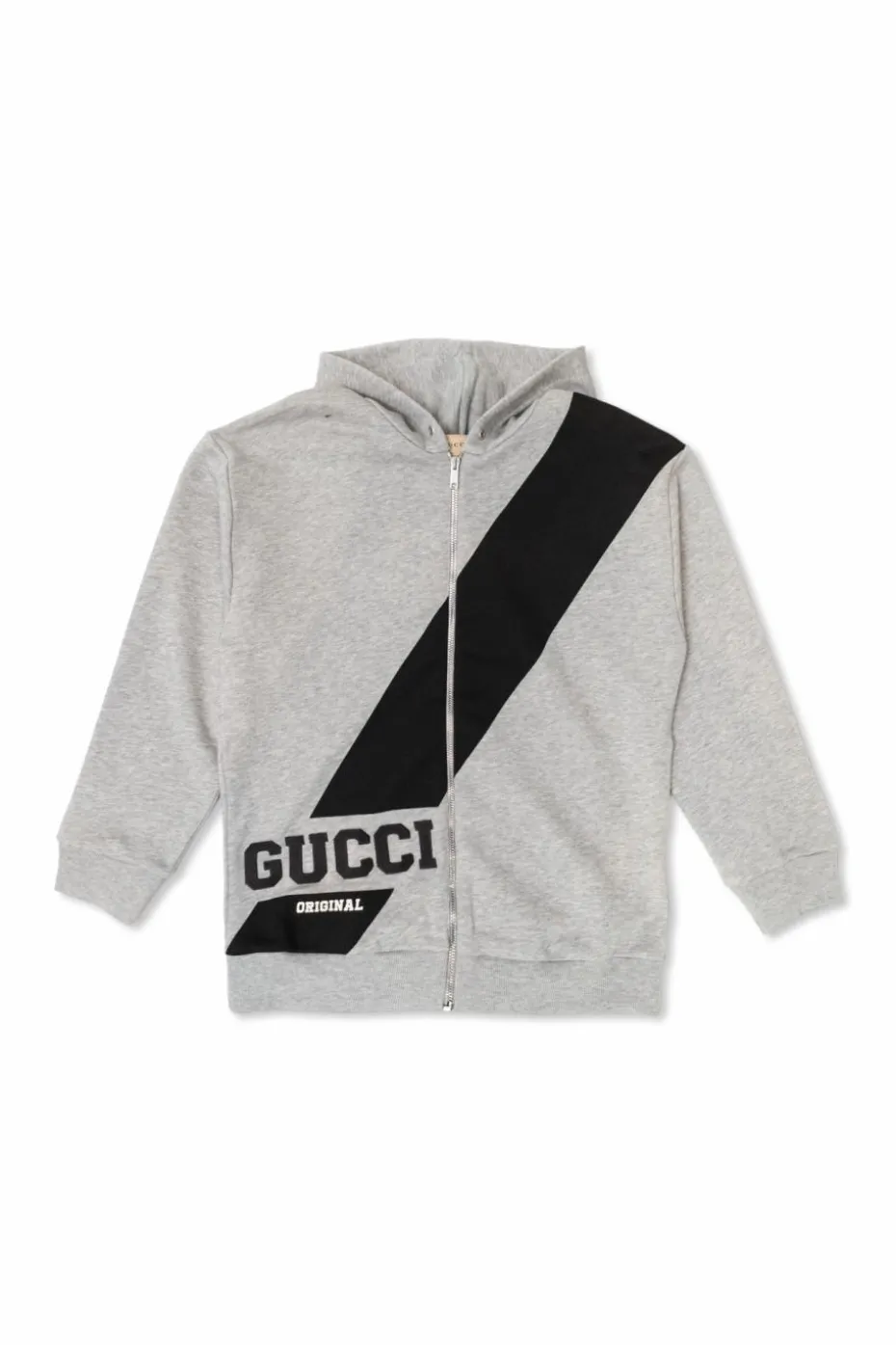 Gucci Kids SZARY Bluza zapinana na zamek