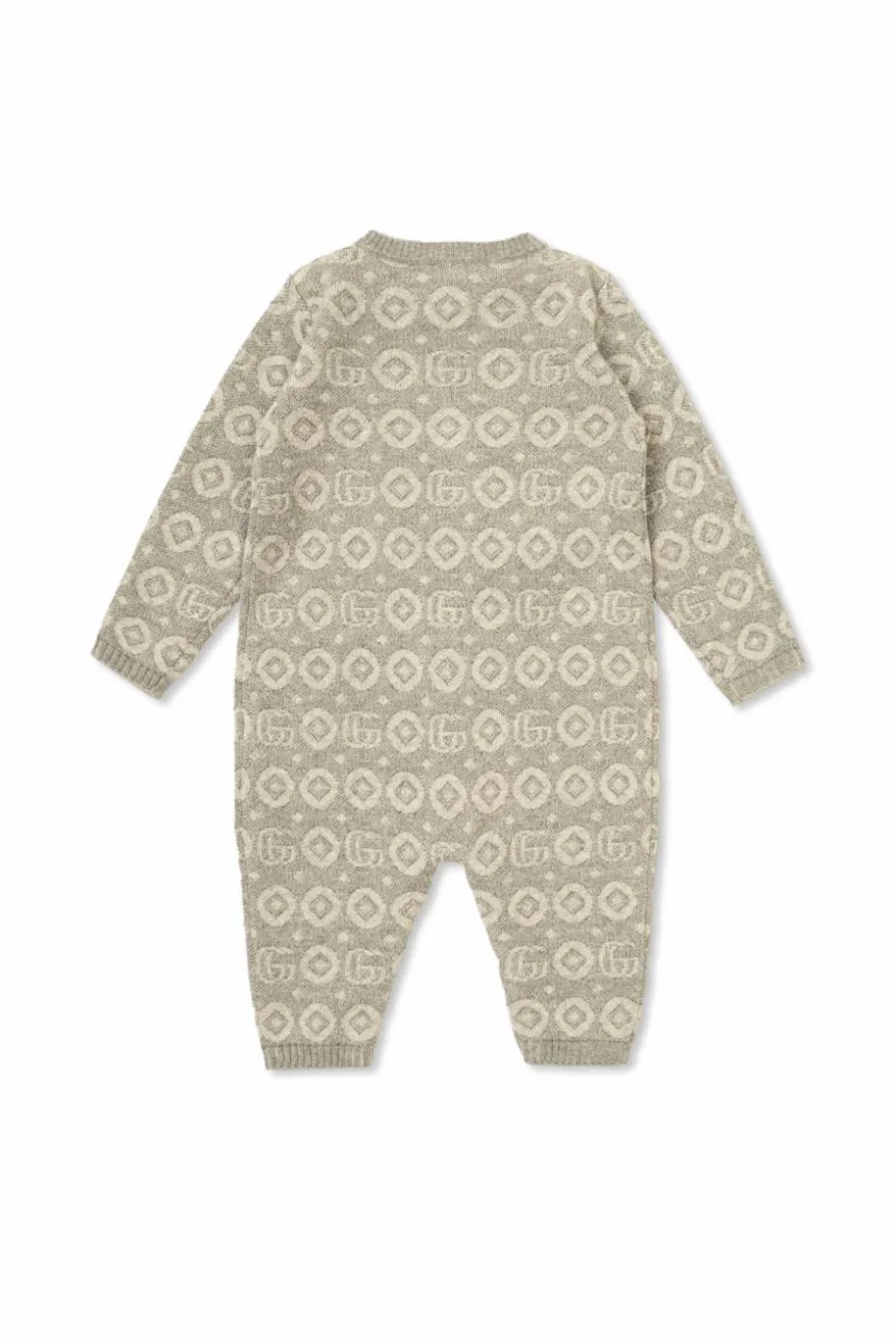 Gucci Kids SZARY Pajacyk niemowlęcy ze wzorem `GG`