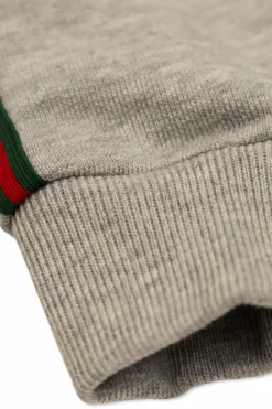 Gucci Kids SZARY Spodnie dresowe z paskiem `Web`