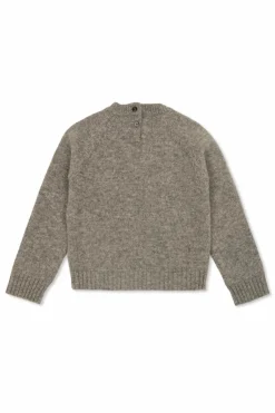 Gucci Kids SZARY Sweter z wyszytym logo