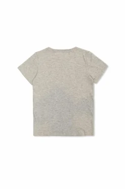 Gucci Kids SZARY T-shirt z nadrukowanym logo
