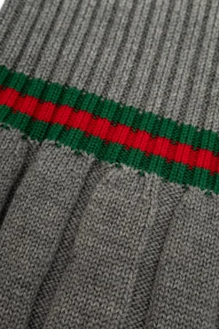 Gucci Kids SZARY Wełniana sukienka