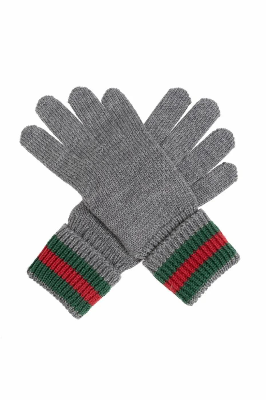 Gucci Kids SZARY Wełniane rękawiczki