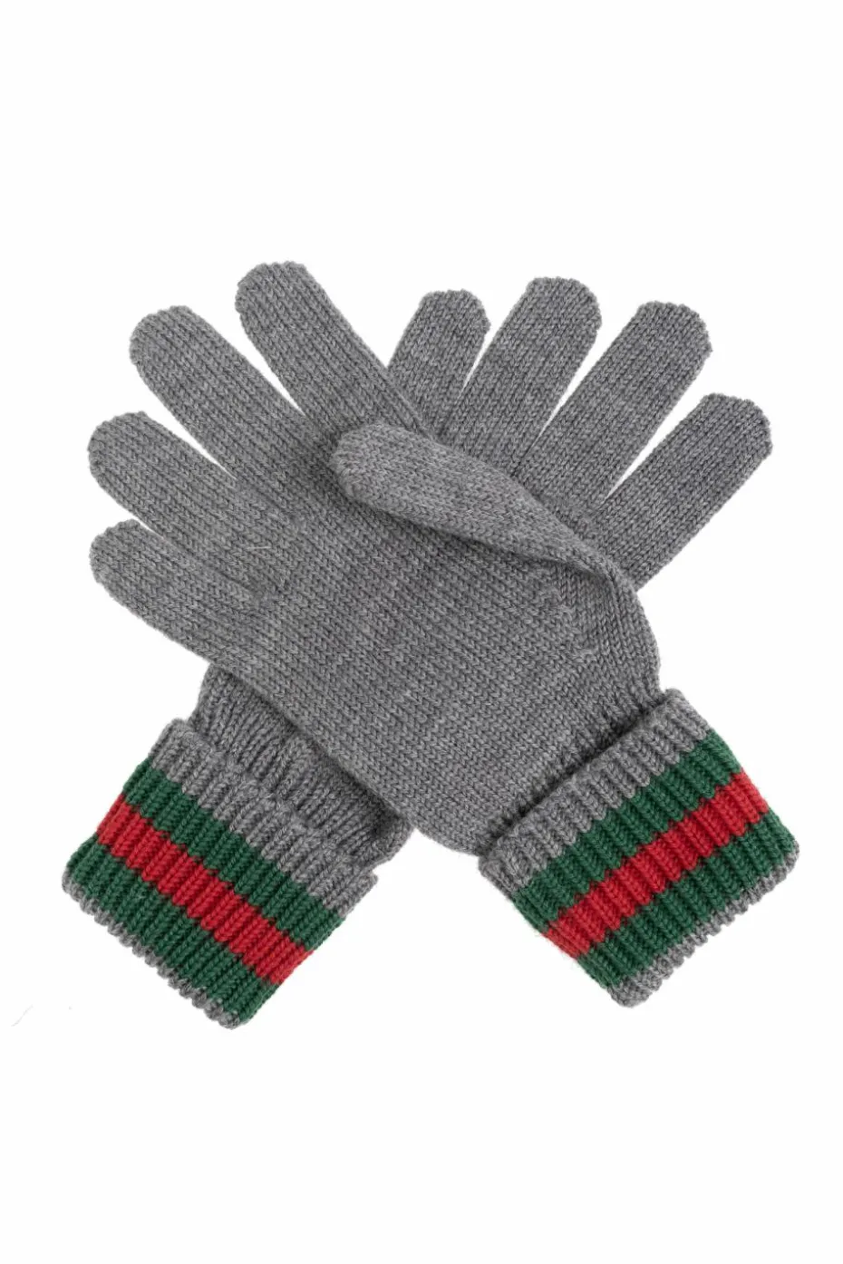 Gucci Kids SZARY Wełniane rękawiczki