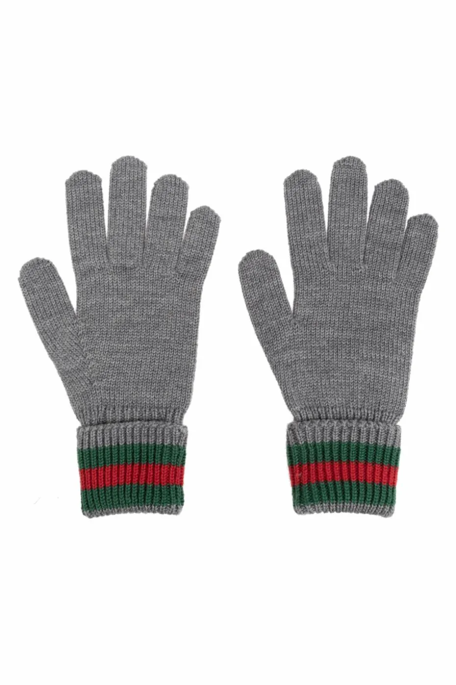 Gucci Kids SZARY Wełniane rękawiczki