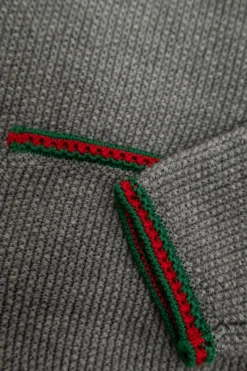 Gucci Kids SZARY Wełniany kardigan