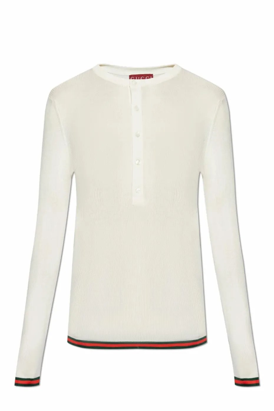 Gucci kremowy Jedwabny top