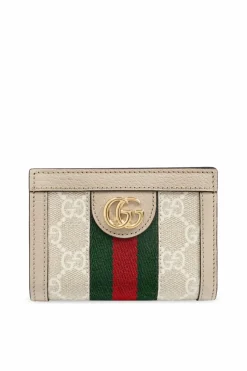 Gucci kremowy Portfel z paskiem `Web`