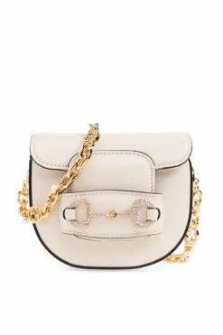 Gucci kremowy Torba na pas ‘Horsebit 1955’