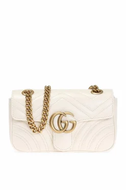Gucci kremowy Torba na ramię 'GG Marmont'