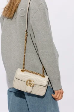 Gucci kremowy Torba na ramię ‘GG Marmont Mini’