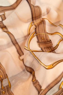 Gucci MULTIKOLOR Chusta z dekoracyjnym nadrukiem