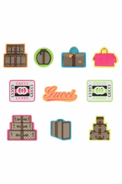 Gucci MULTIKOLOR Zestaw dziesięciu naklejek na walizkę