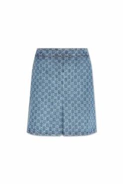 Gucci NIEBIESKI Jeansowa spódnica