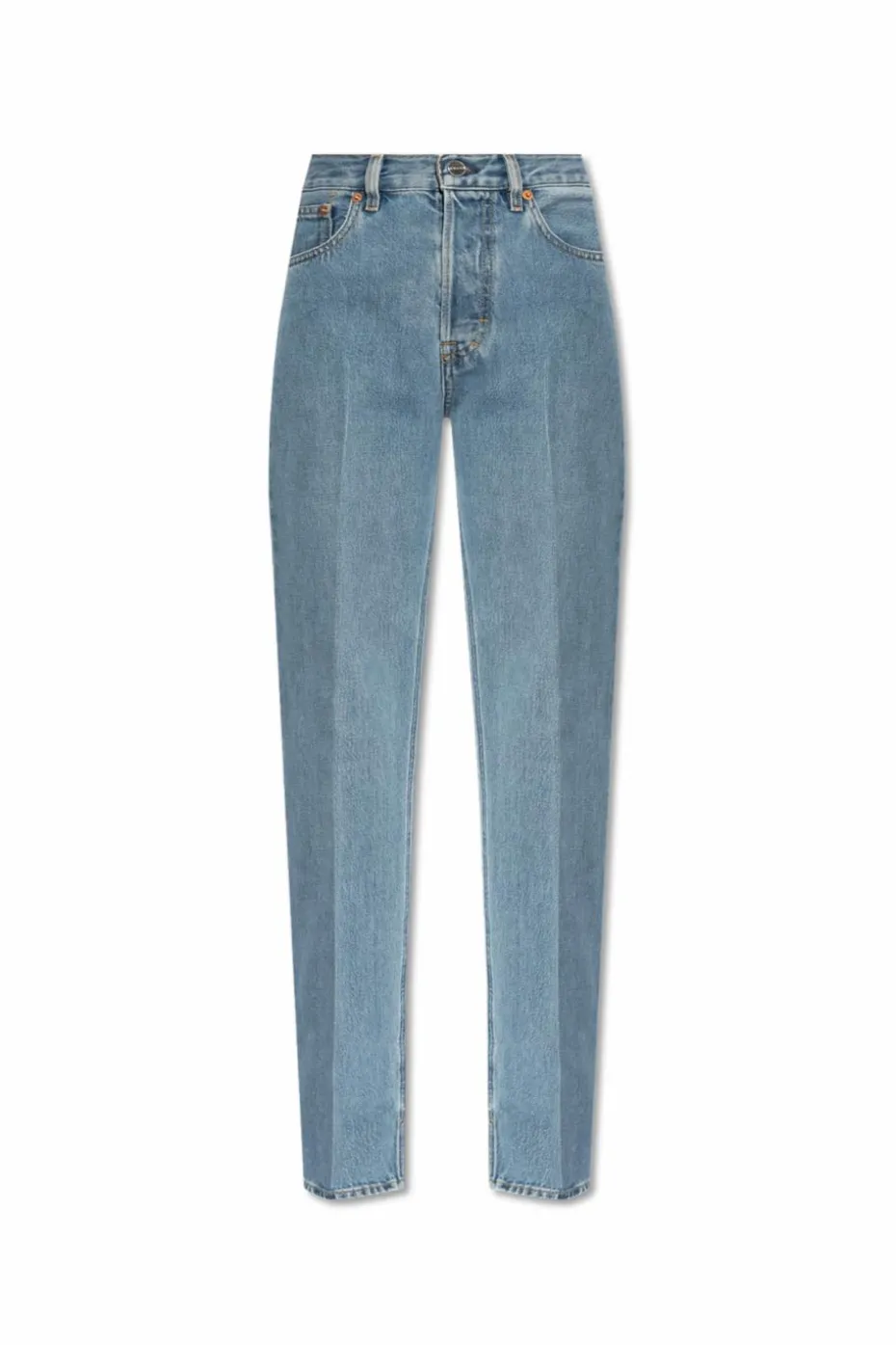 Gucci NIEBIESKI Jeansy z efektem `vintage`