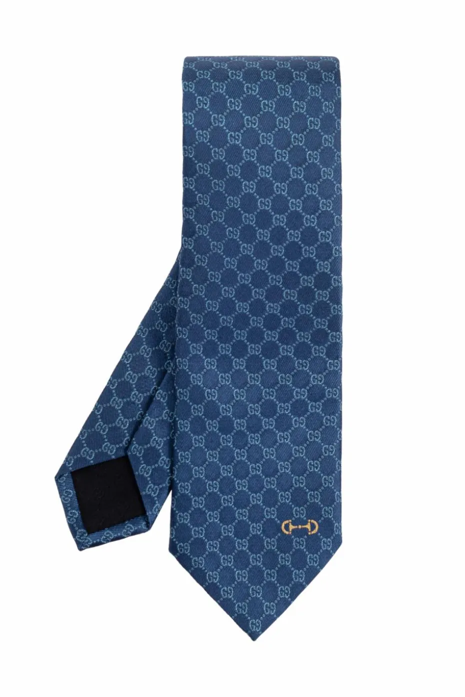 Gucci NIEBIESKI Jedwabny krawat