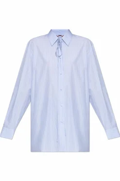 Gucci NIEBIESKI Koszula typu `oversize`