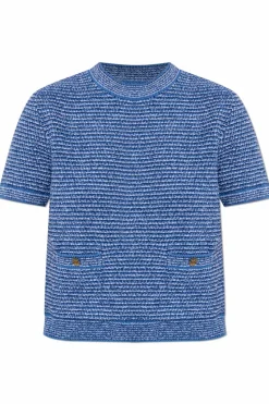 Gucci NIEBIESKI Top z kieszeniami