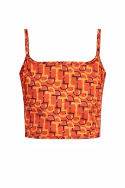 Gucci POMARAŃCZOWY Krótki top na ramiączkach
