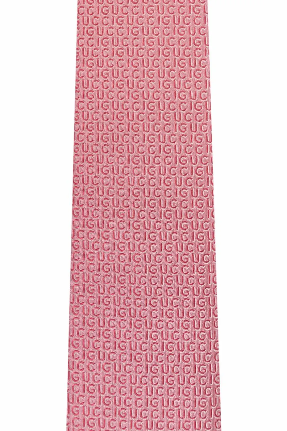 Gucci RÓŻOWY Jedwabny krawat