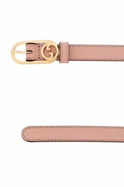 Gucci RÓŻOWY Skórzany pasek