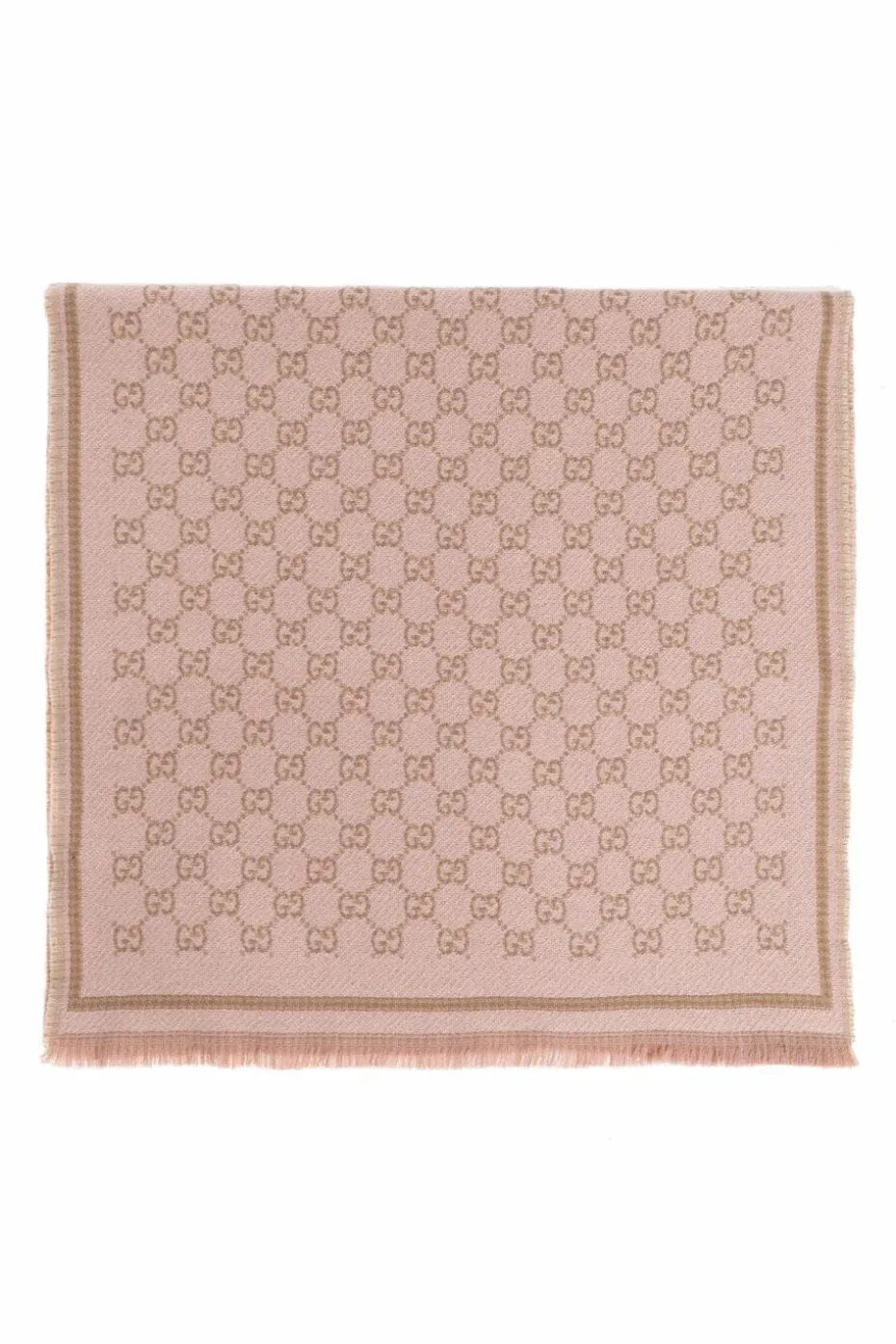 Gucci RÓŻOWY Szal z monogramem