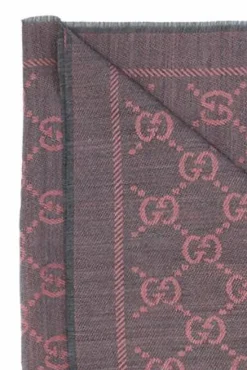 Gucci RÓŻOWY SZAL ZE WZOREM 'GG ORIGINAL'