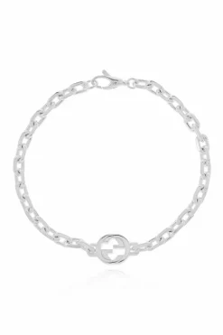 Gucci SREBRNY Bransoleta z logo `GG`