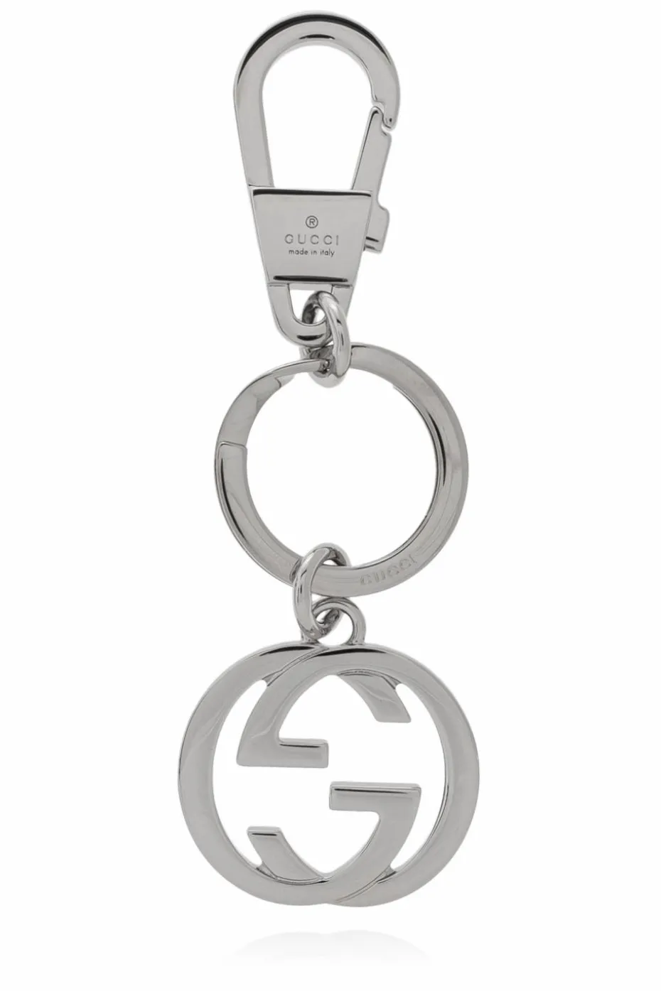 Gucci SREBRNY Brelok z logo