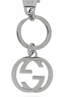 Gucci SREBRNY Brelok z logo