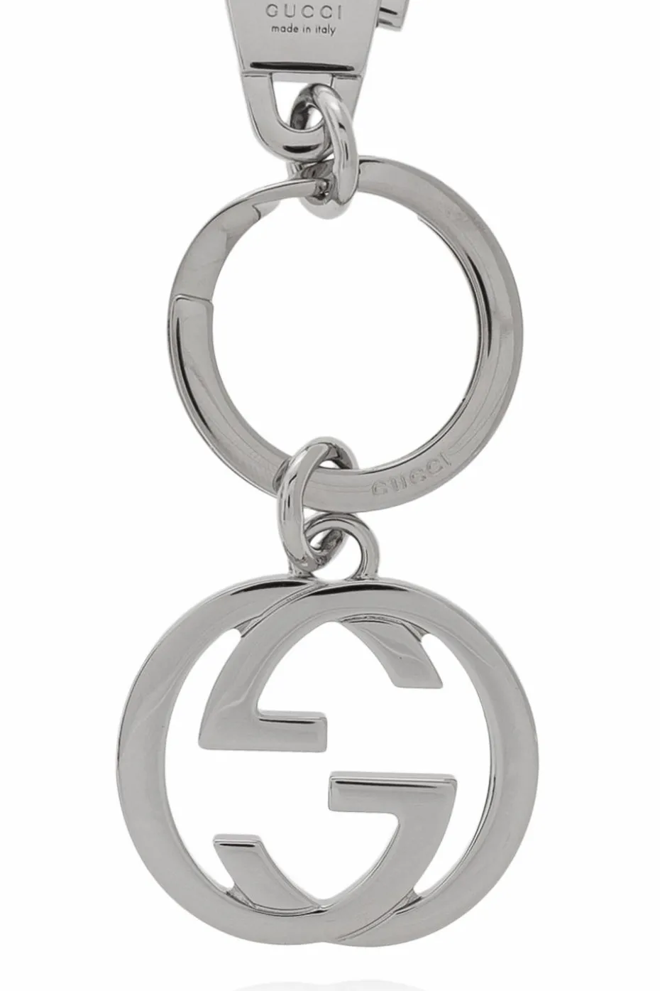 Gucci SREBRNY Brelok z logo