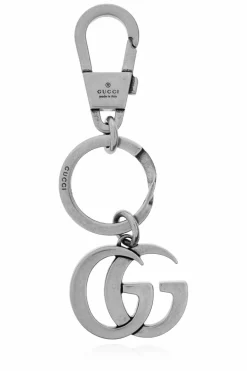 Gucci SREBRNY Brelok z logo