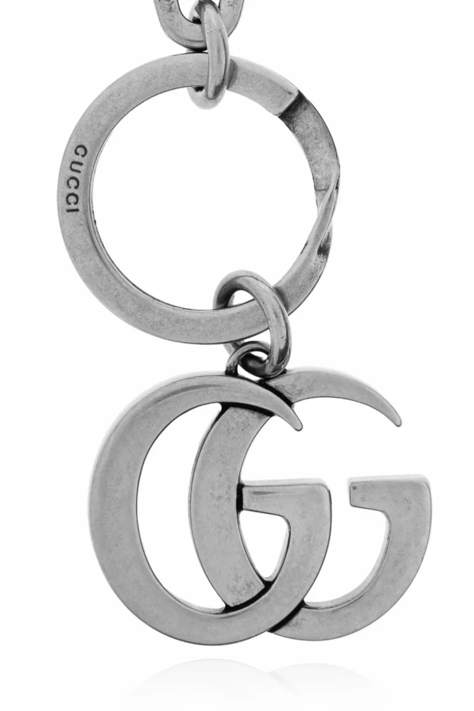 Gucci SREBRNY Brelok z logo