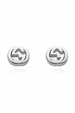 Gucci SREBRNY Kolczyki w kształcie logo