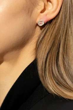Gucci SREBRNY Kolczyki w kształcie logo