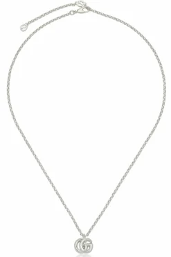 Gucci SREBRNY Naszyjnik z logo