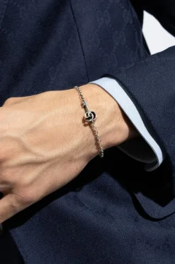 Gucci SREBRNY Srebrna bransoleta