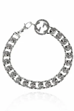 Gucci SREBRNY Srebrna bransoleta