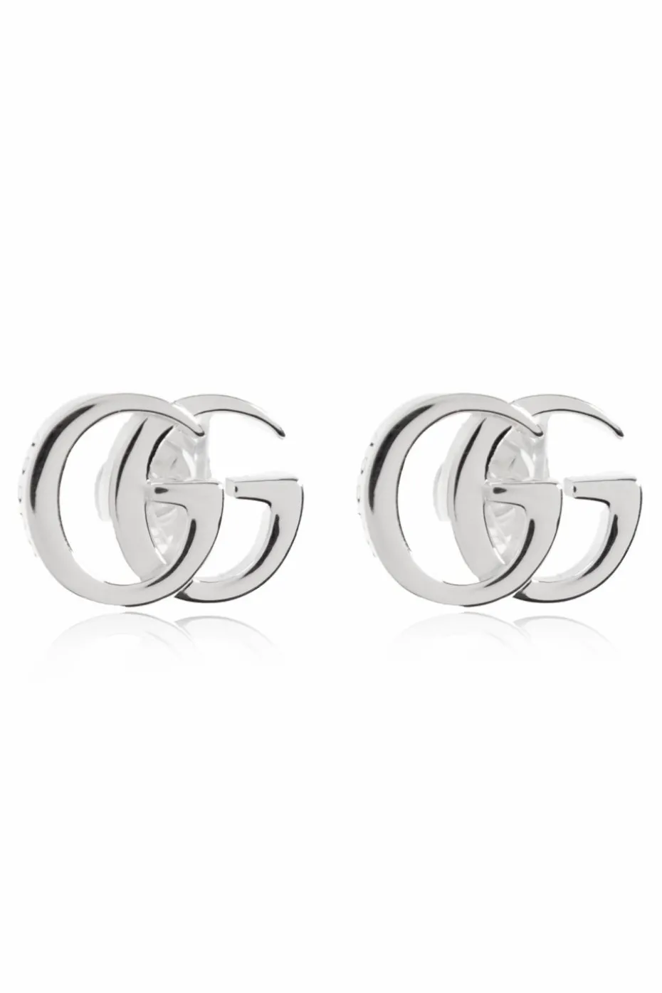 Gucci SREBRNY Srebrne kolczyki w kształcie logo