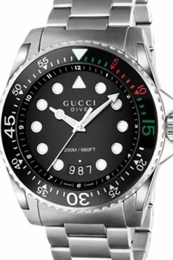 Gucci SREBRNY Zegarek ‘Dive’