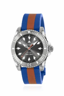 Gucci SREBRNY Zegarek ‘Gucci Dive’