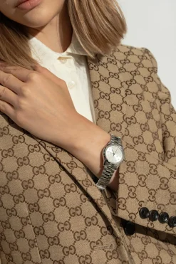 Gucci SREBRNY Zegarek z logo