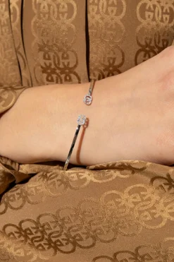 Gucci SREBRNY Złota bransoleta z logo
