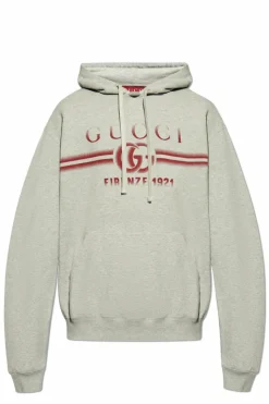 Gucci SZARY Bluza z kapturem