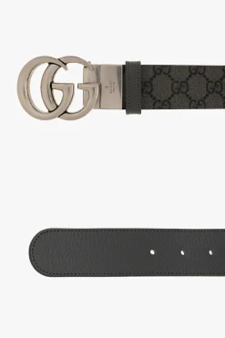 Gucci SZARY Dwustronny pasek